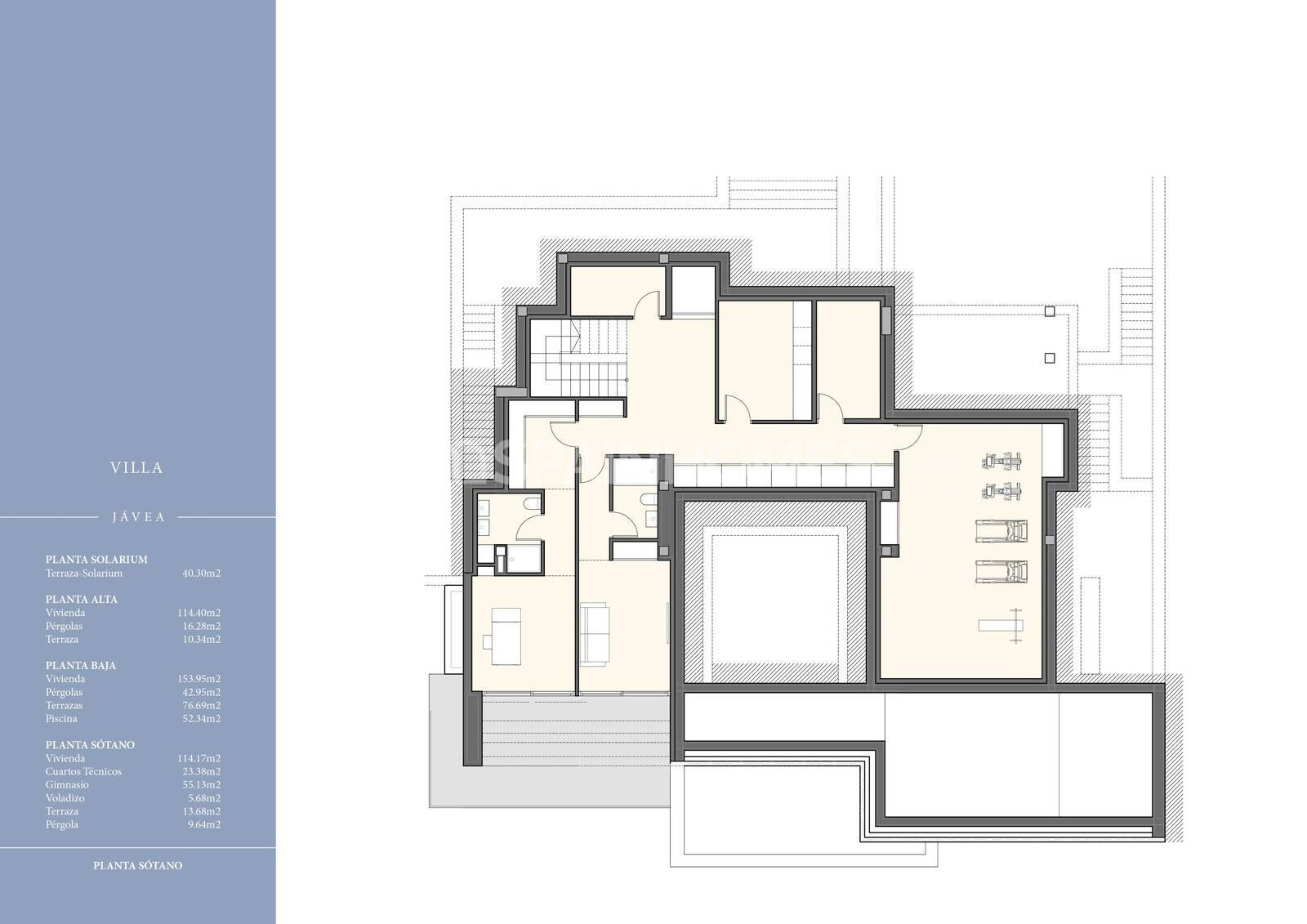 Villa in Javea, Alicante, Spain 5 bedrooms, 460 sq.m. No. 121310