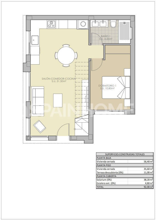 Villa en Algorfa, Alicante, España 3 dormitorios, 99 m2 No. 132854