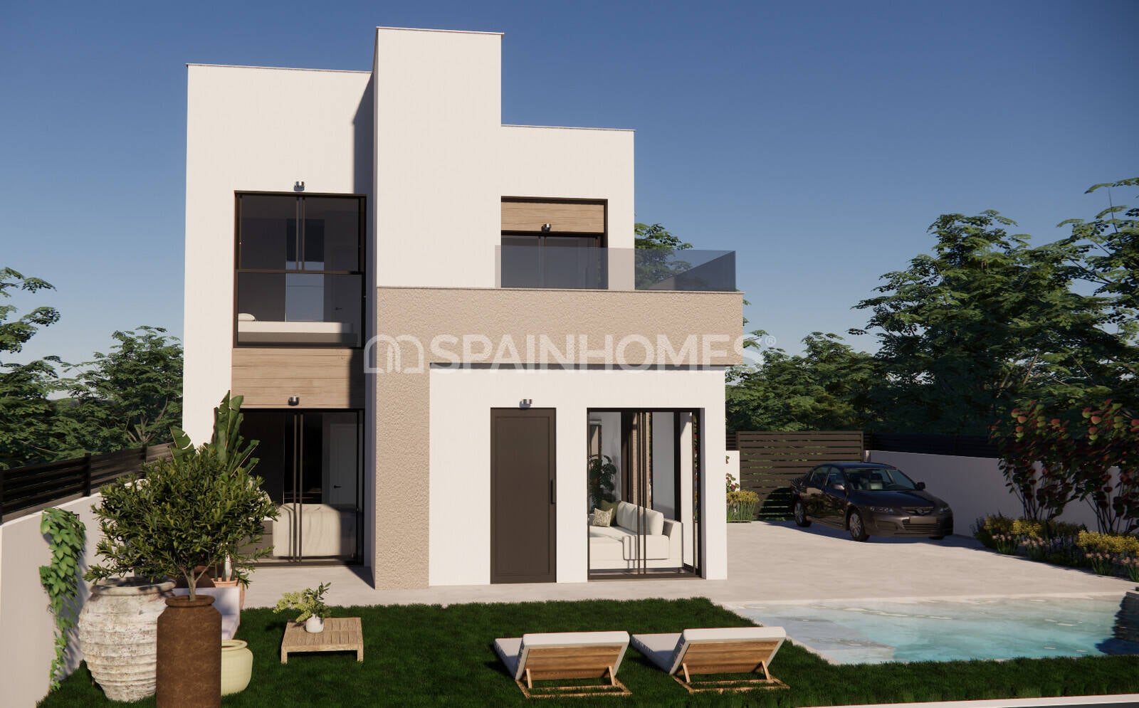 Villa en Algorfa, Alicante, España 3 dormitorios, 99 m2 No. 132854