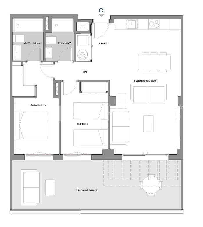 Apartamento en Mijas, Málaga, España 3 dormitorios, 86 m2 No. 131221