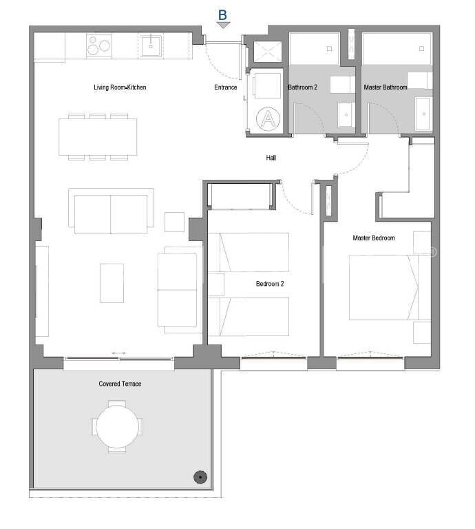 Apartamento en Mijas, Málaga, España 3 dormitorios, 86 m2 No. 131221