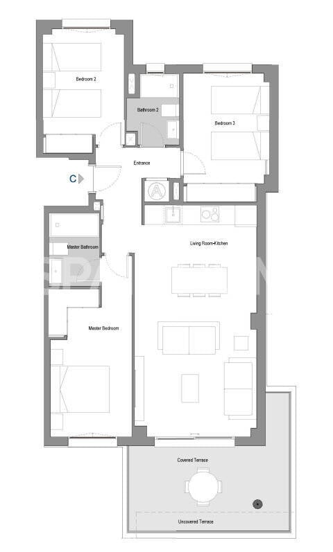 Apartamento en Mijas, Málaga, España 3 dormitorios, 86 m2 No. 131221