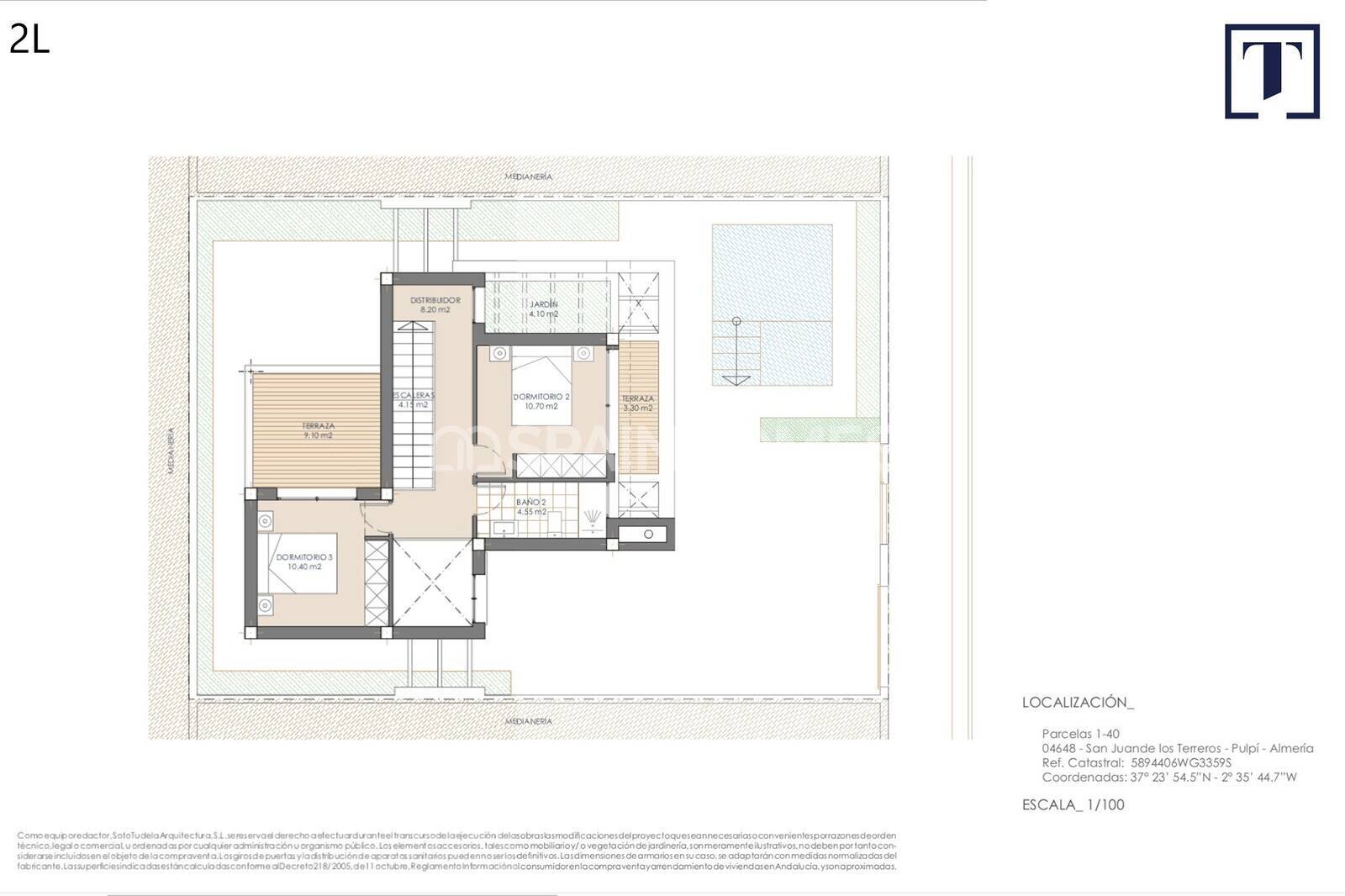 Villa in Pulpi, Almeria, Spanien 3 Schlafzimmer, 122 m2 Nr. 121518