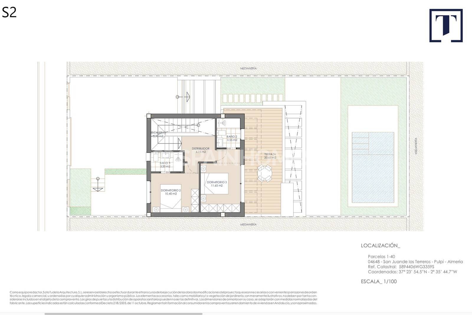 Villa in Pulpi, Almeria, Spanien 3 Schlafzimmer, 122 m2 Nr. 121518