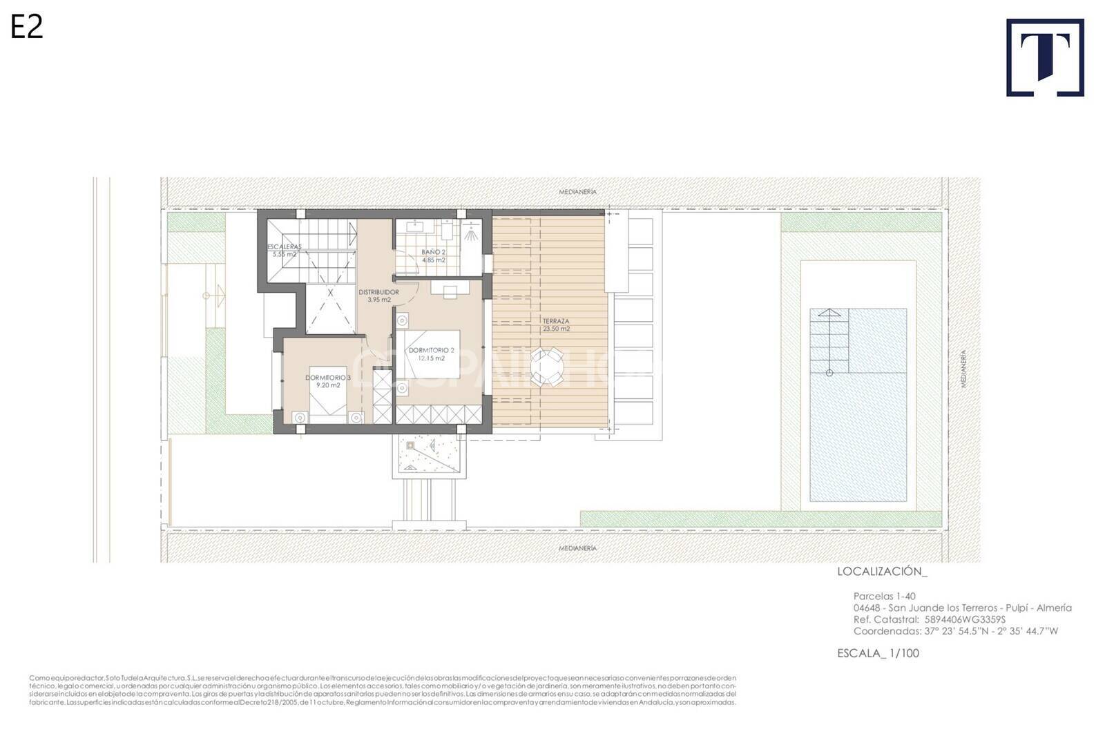 Villa in Pulpi, Almeria, Spanien 3 Schlafzimmer, 122 m2 Nr. 121518