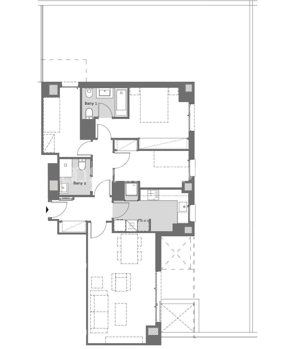 Appartamento a Badalona, Barcelona, Spagna 3 camere da letto, 74 mq. N° 120633