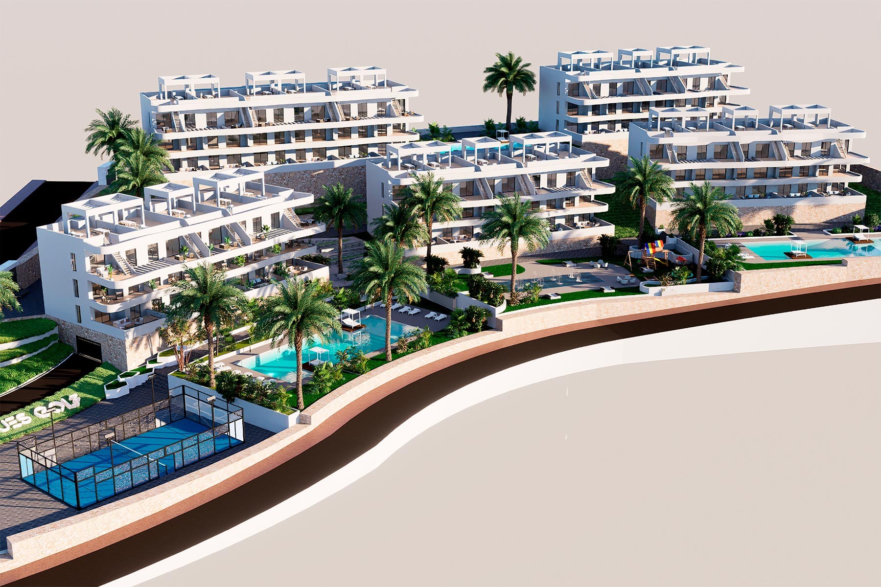 Lägenhet i Finestrat, Alicante, Spanien 2 sovrum, 89 kvm. Nr. 131340