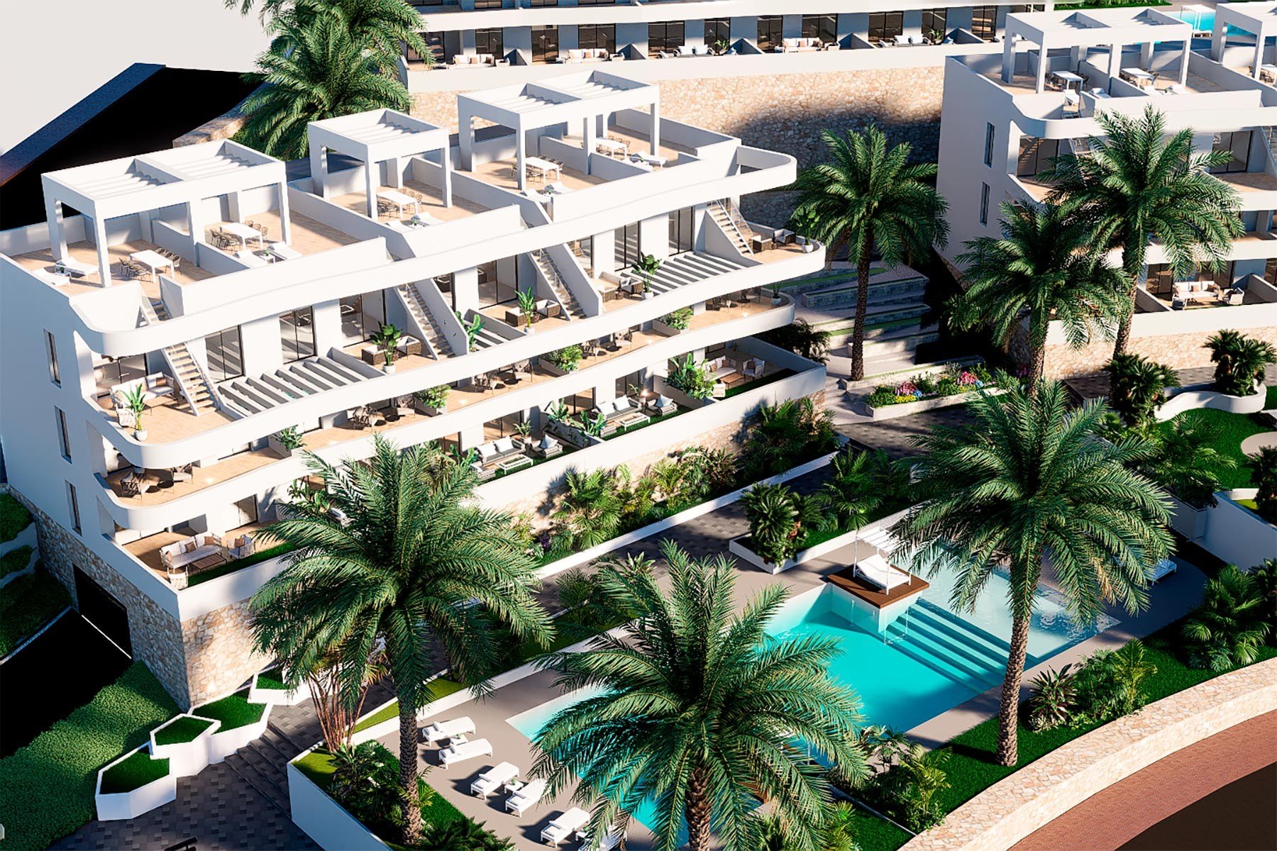 Lägenhet i Finestrat, Alicante, Spanien 2 sovrum, 89 kvm. Nr. 131340