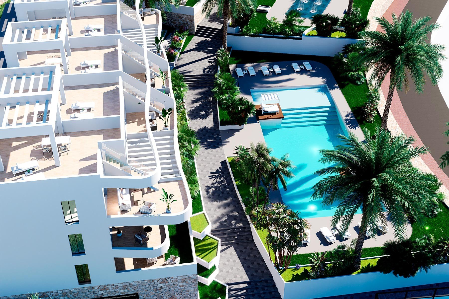 Lägenhet i Finestrat, Alicante, Spanien 2 sovrum, 89 kvm. Nr. 131340