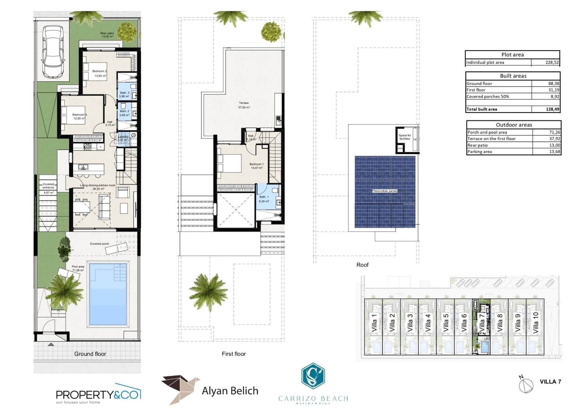 Huvila Los Nietos, Murcia, Espanja 3 makuuhuonetta, 128 m2 No. 125801