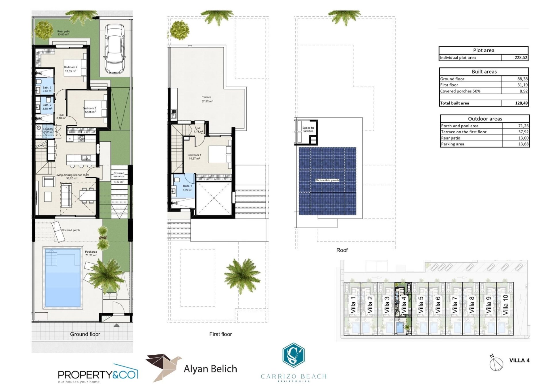 Huvila Los Nietos, Murcia, Espanja 3 makuuhuonetta, 128 m2 No. 125801
