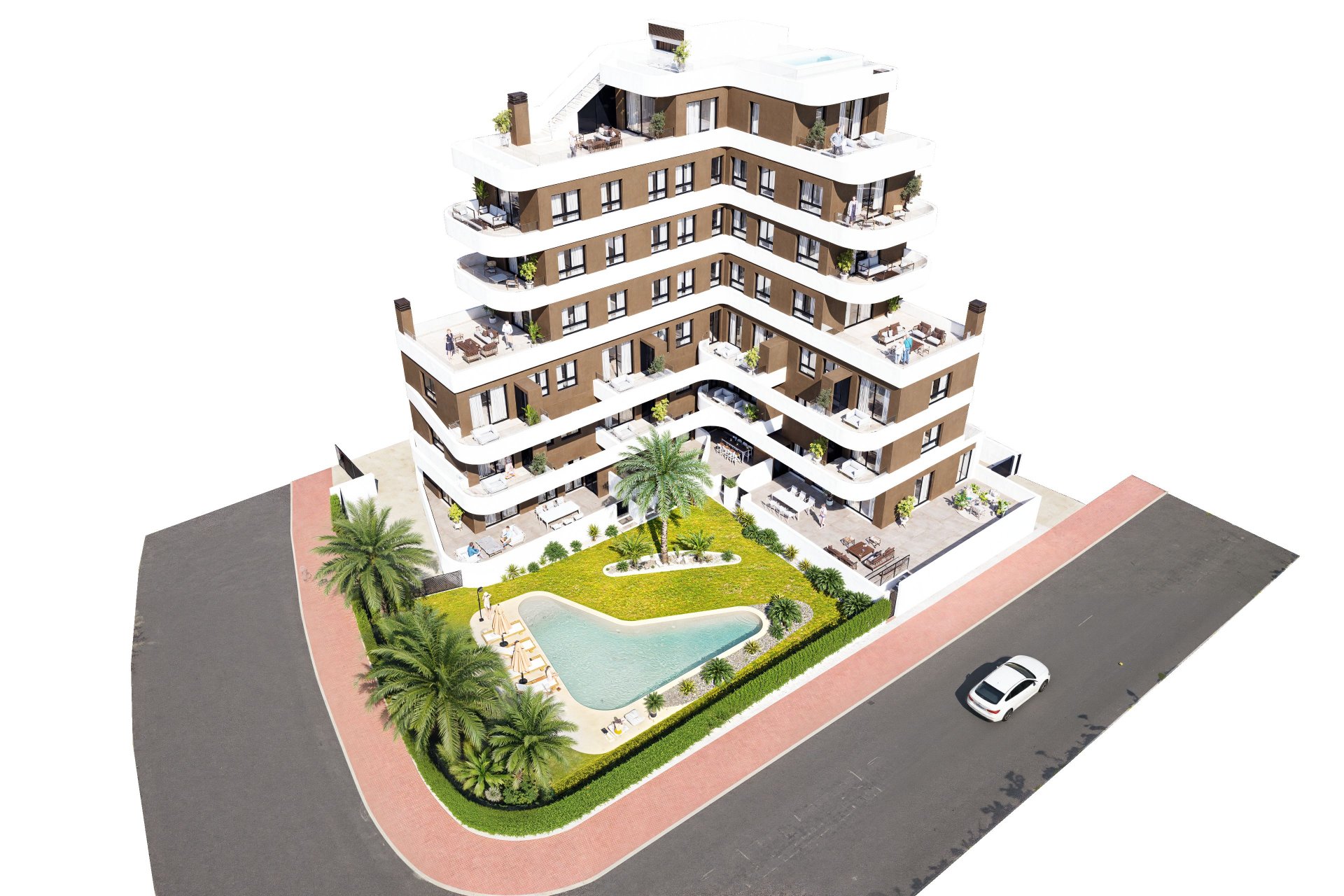 Apartament w Guardamar del Segura, Alicante, Hiszpania 2 sypialnie,  nr 132064