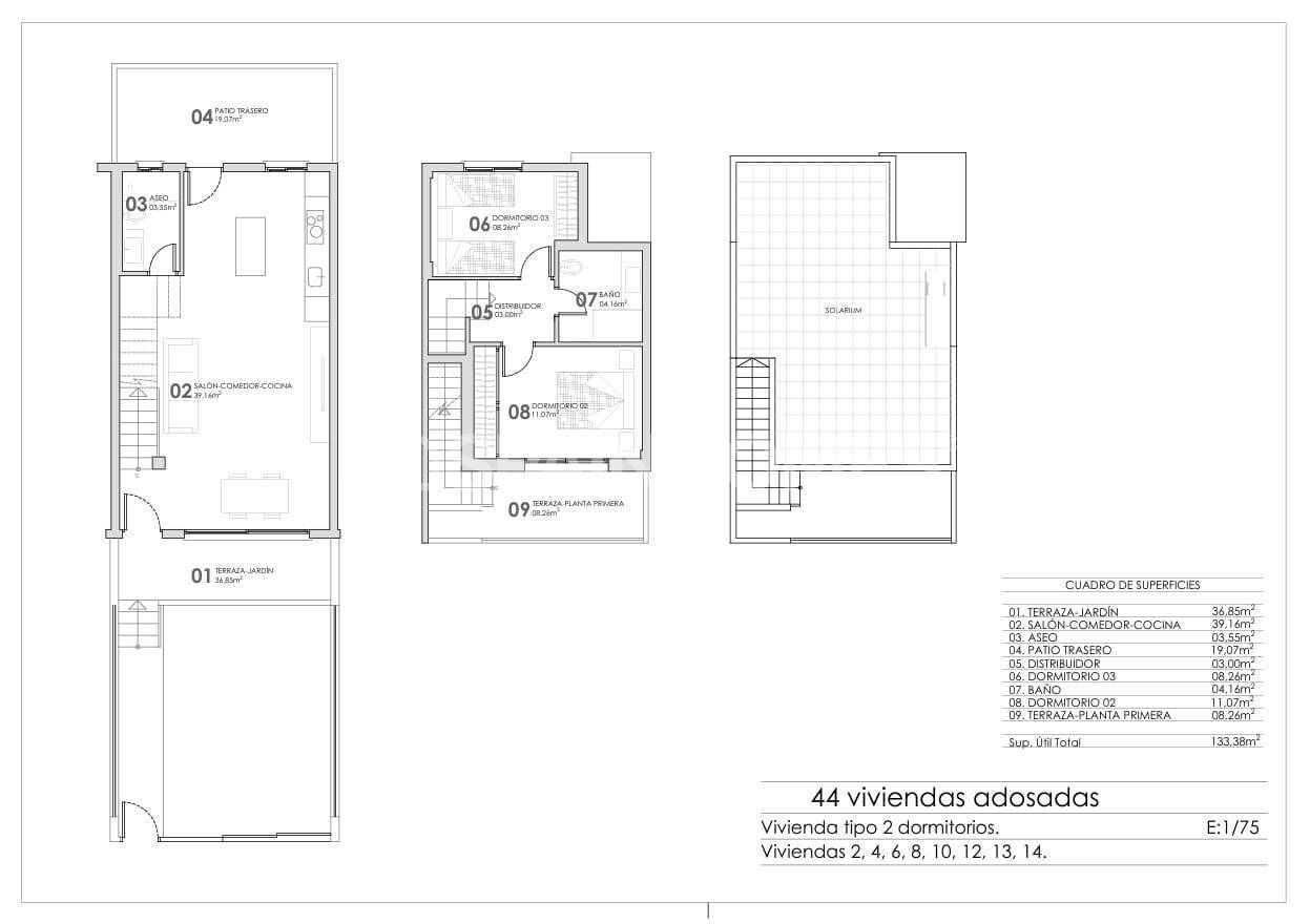 Villa in Cox, Alicante, Spain 2 bedrooms, 87 sq.m. No. 120733