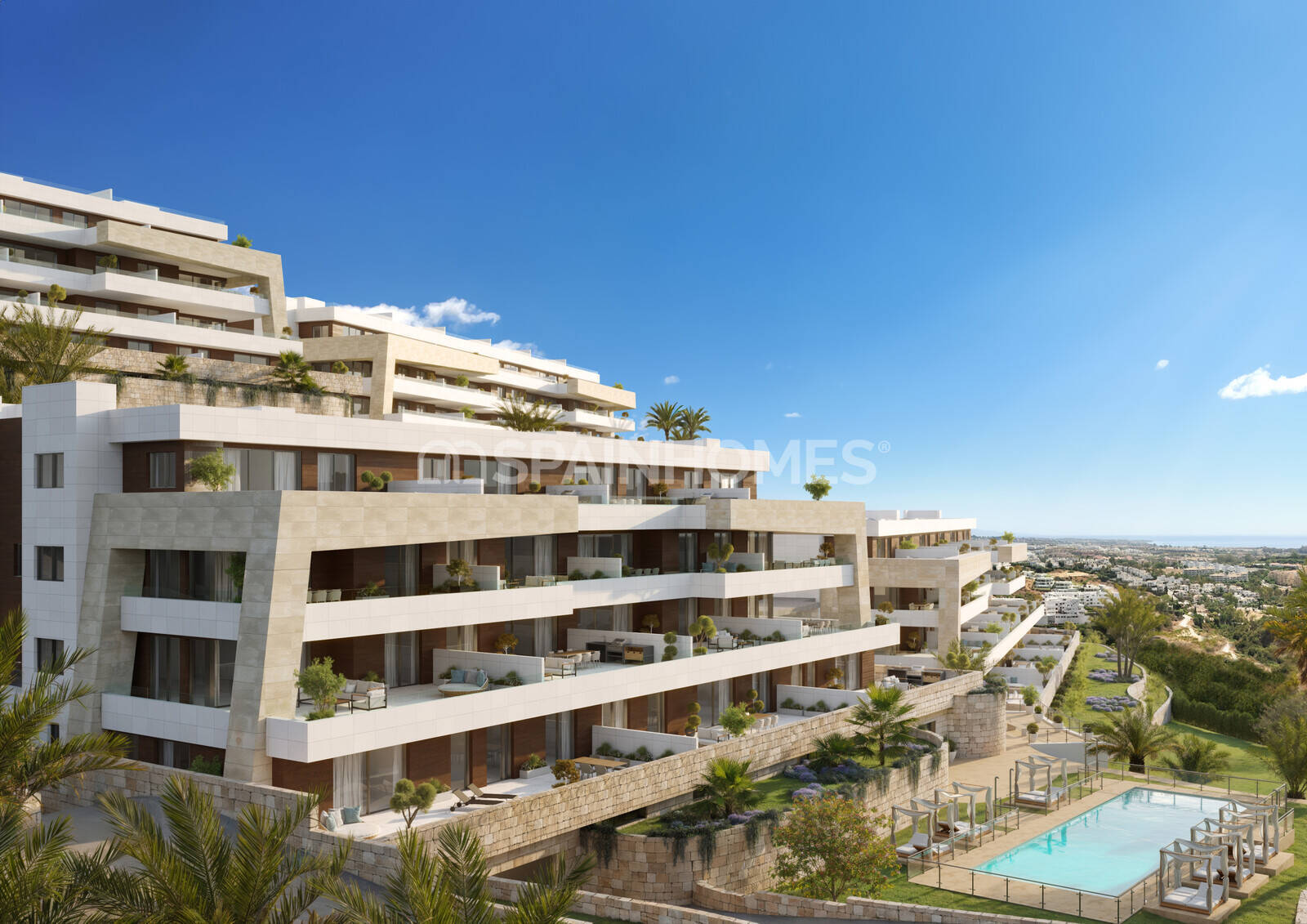 Kattohuoneisto Estepona, Malaga, Espanja 3 makuuhuonetta, 144 m2 No. 120883