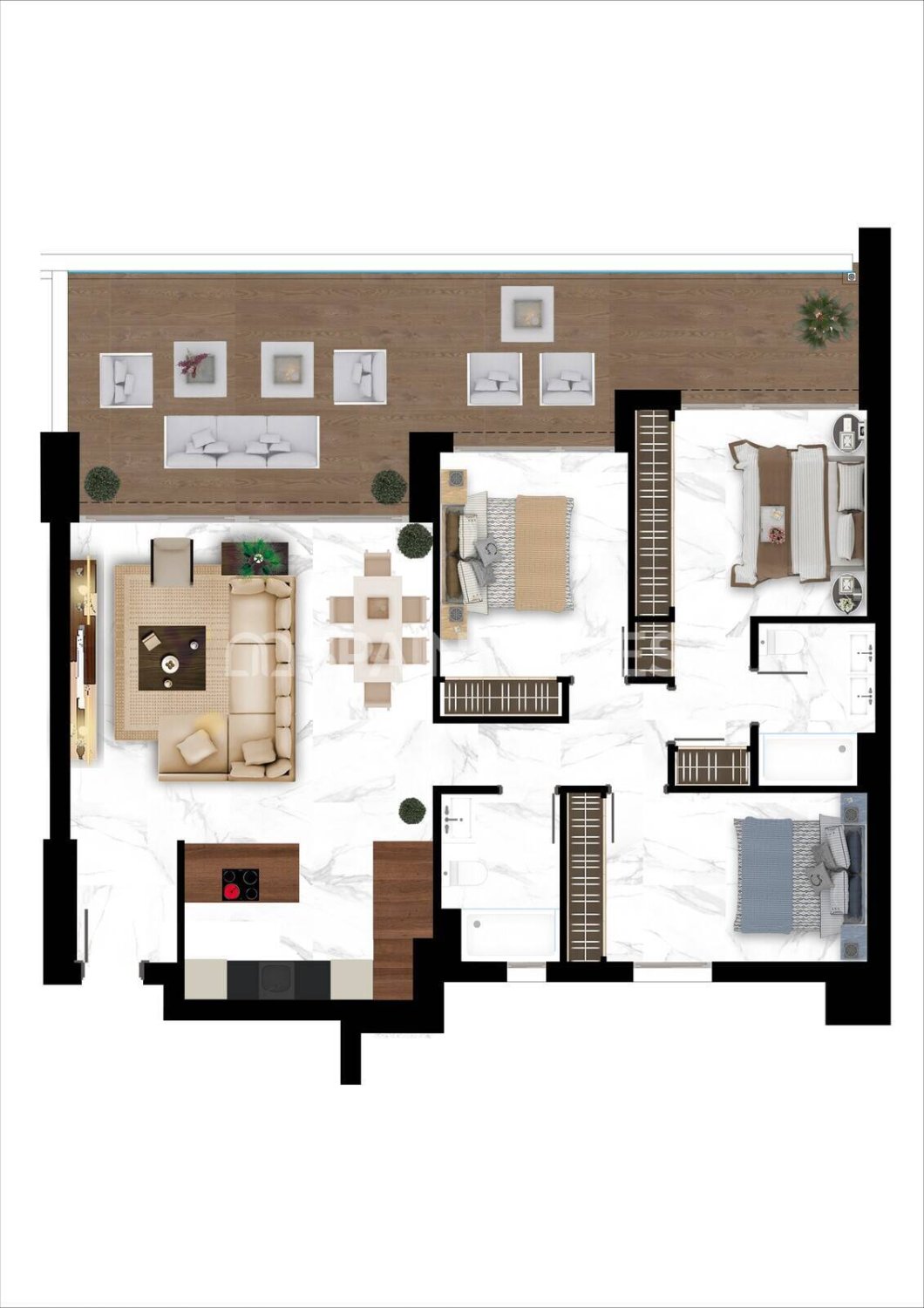 Penthauss Marbella, Malaga, Spānijā 4 istabas, 143 m2 Nr. 121161