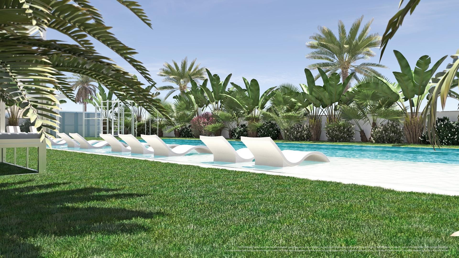 Bungalow a Pilar de la Horadada, Alicante, Spagna 2 camere da letto, 76 mq. N° 128352
