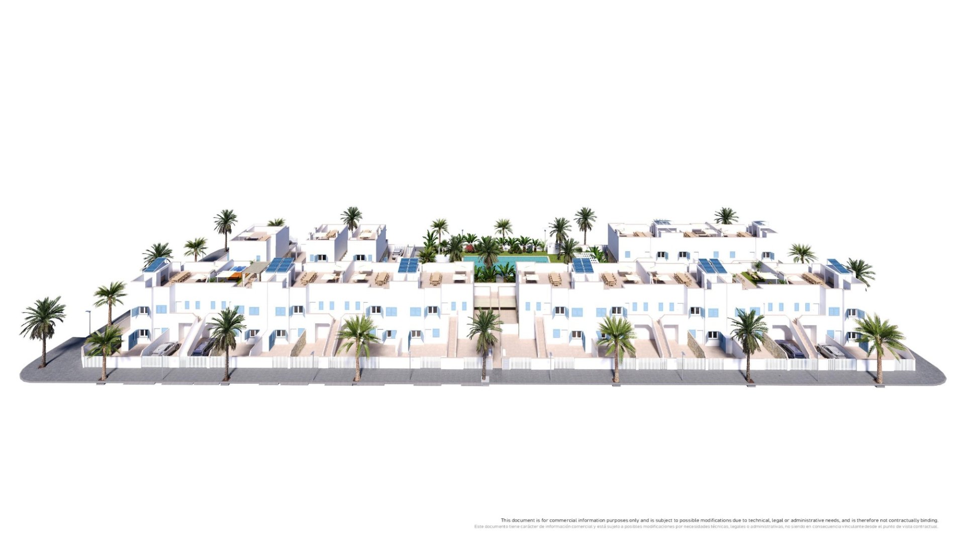 Bungalow a Pilar de la Horadada, Alicante, Spagna 2 camere da letto, 76 mq. N° 128352