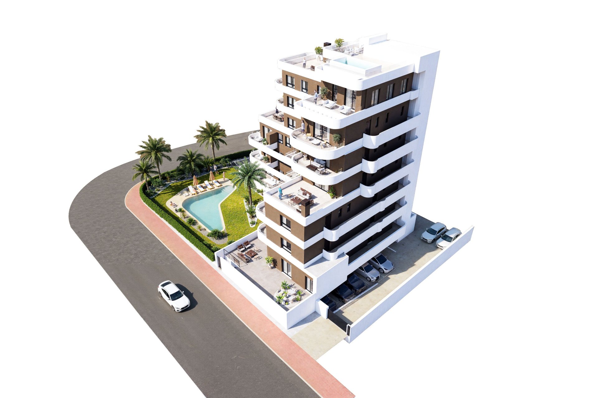 Apartamento en Guardamar del Segura, Alicante, España 2 dormitorios, 97 m2 No. 130741