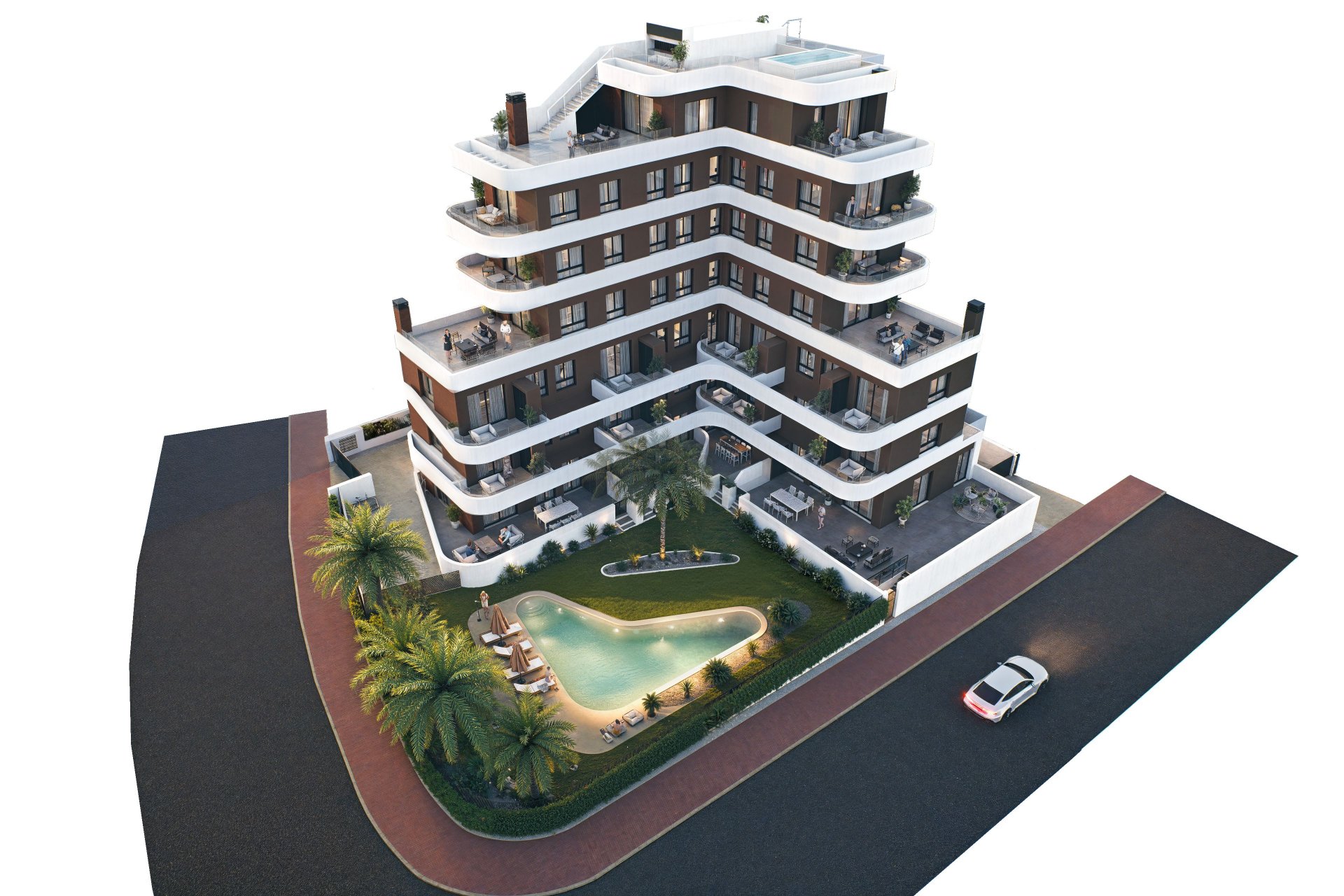 Apartamento en Guardamar del Segura, Alicante, España 2 dormitorios, 97 m2 No. 130741