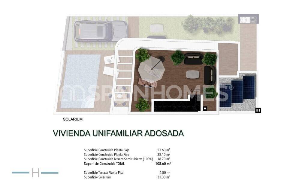 Villa a Los Montesinos, Alicante, Spagna 3 camere da letto, 108 mq. N° 132727