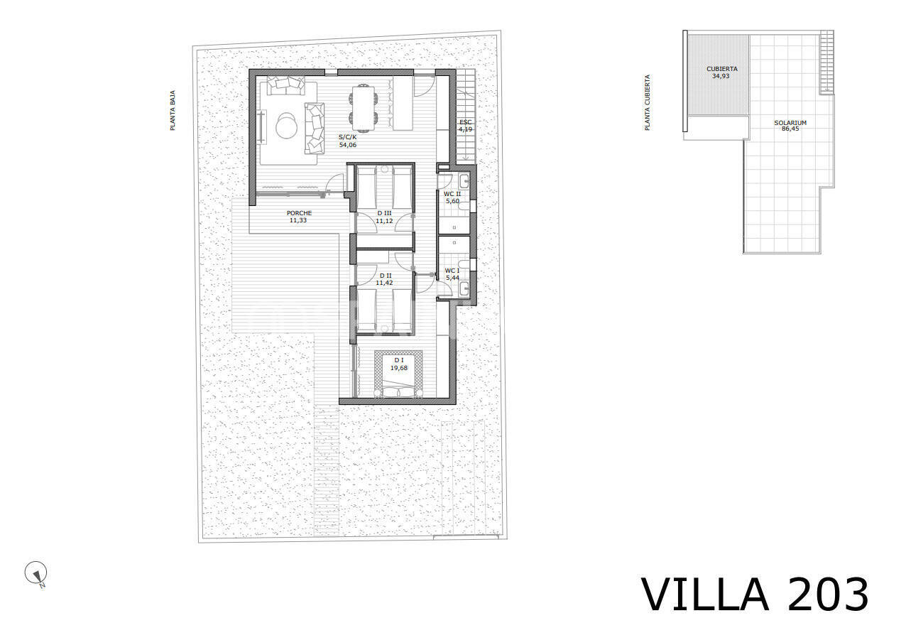 Villa in San Miguel de Salinas, Alicante, Spanien 3 Schlafzimmer, 107 m2 Nr. 120974