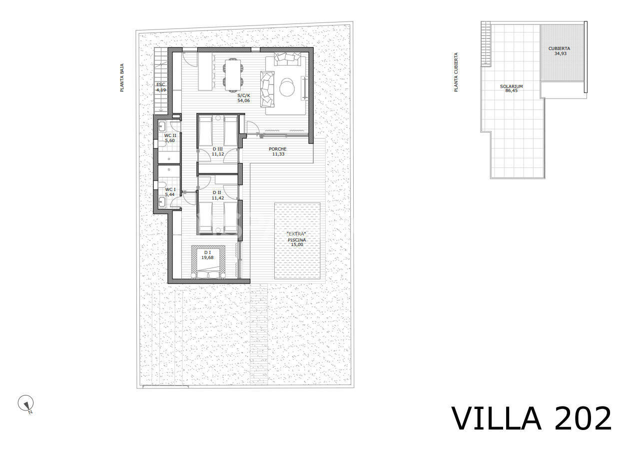 Villa in San Miguel de Salinas, Alicante, Spanien 3 Schlafzimmer, 107 m2 Nr. 120974