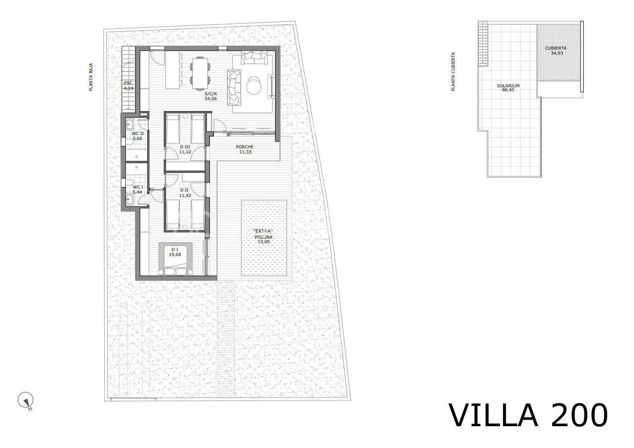 Villa in San Miguel de Salinas, Alicante, Spanien 3 Schlafzimmer, 107 m2 Nr. 120974