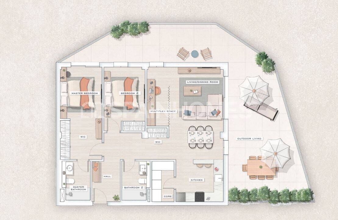 Apartment in Mijas, Malaga, Spain 3 bedrooms, 97 sq.m. No. 120698