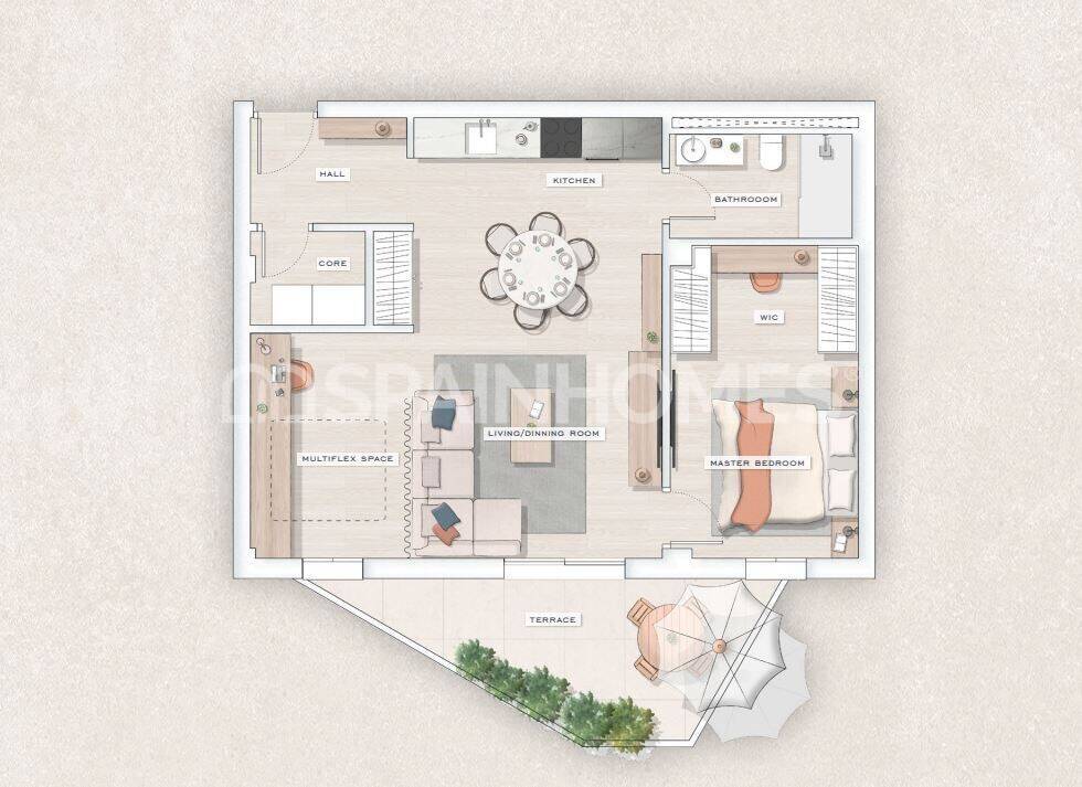 Apartment in Mijas, Malaga, Spain 3 bedrooms, 97 sq.m. No. 120698