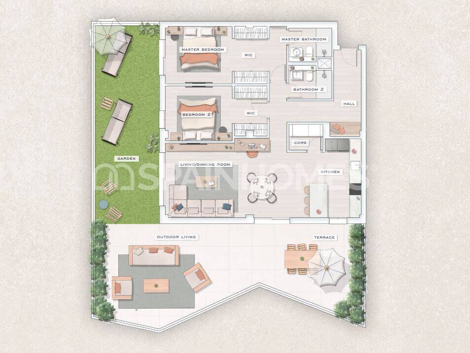 Wohnung in Mijas, Malaga, Spanien 3 Schlafzimmer, 97 m2 Nr. 120697