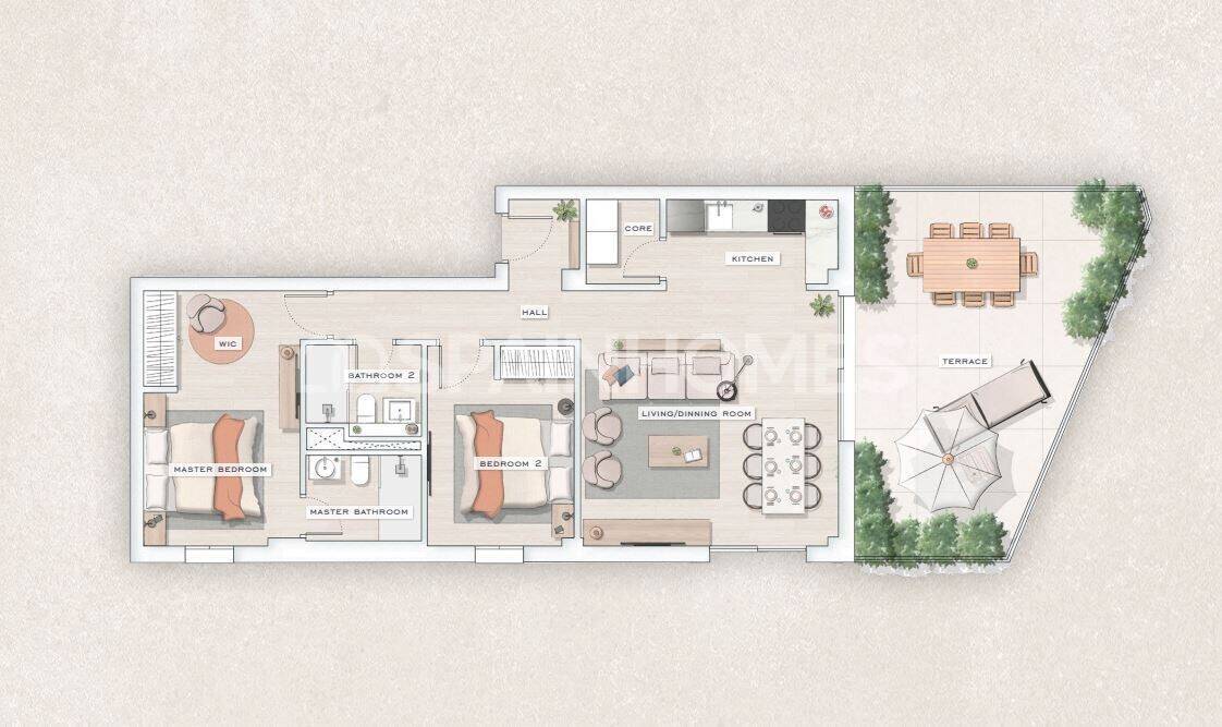 Wohnung in Mijas, Malaga, Spanien 3 Schlafzimmer, 97 m2 Nr. 120697