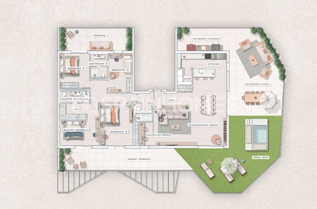 Wohnung in Mijas, Malaga, Spanien 3 Schlafzimmer, 97 m2 Nr. 120697