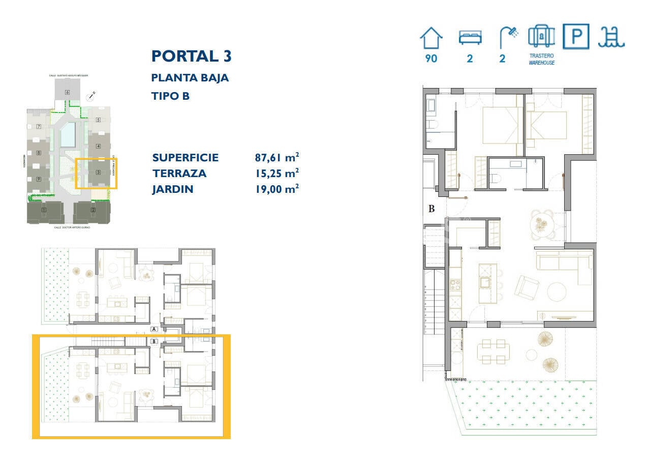 Dzīvoklis San Pedro del Pinatar, Murcia, Spānijā 2 istabas, 84 m2 Nr. 121074