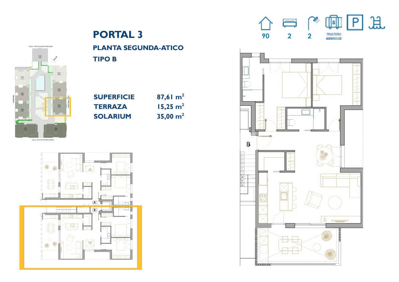 Dzīvoklis San Pedro del Pinatar, Murcia, Spānijā 2 istabas, 84 m2 Nr. 121074