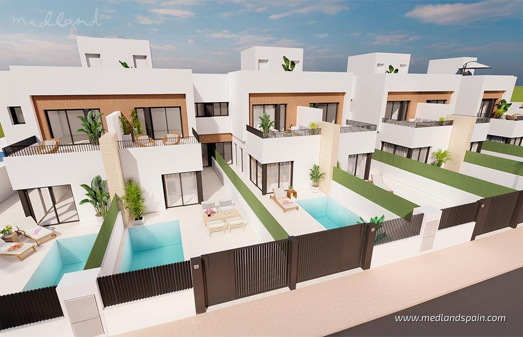 Townhouse in Santiago de la Ribera, Murcia, Spanien 3 Schlafzimmer, 113 m2 Nr. 129808