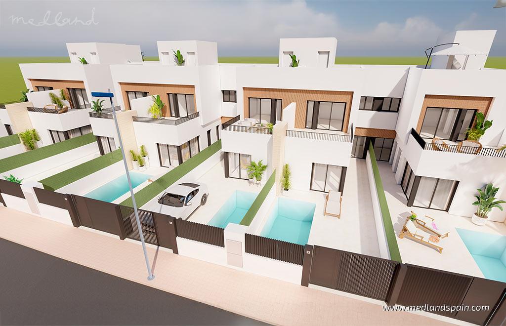 Townhouse in Santiago de la Ribera, Murcia, Spanien 3 Schlafzimmer, 113 m2 Nr. 129808