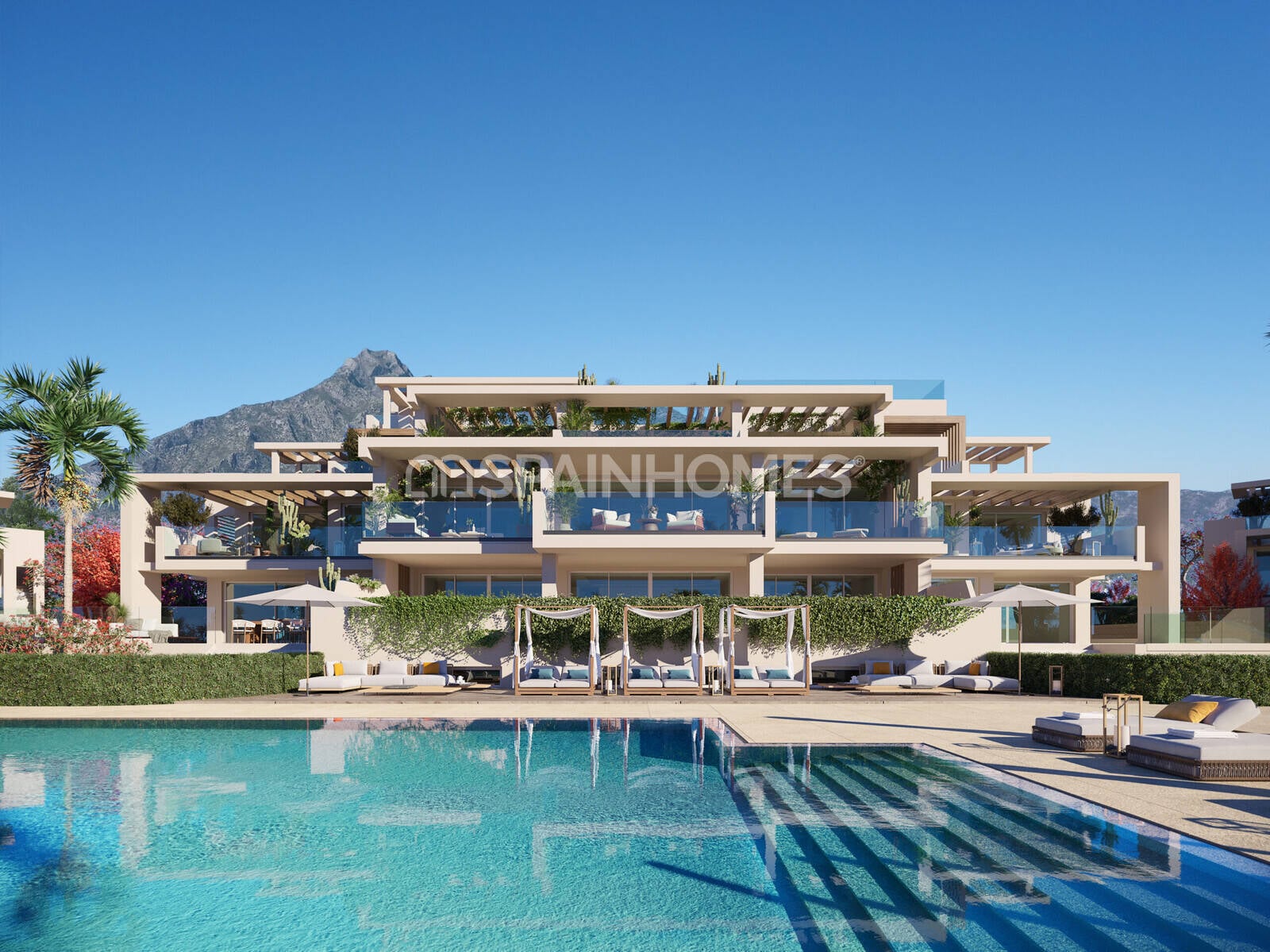 Takvåning i Marbella, Malaga, Spanien 4 sovrum, 300 kvm. Nr. 121324