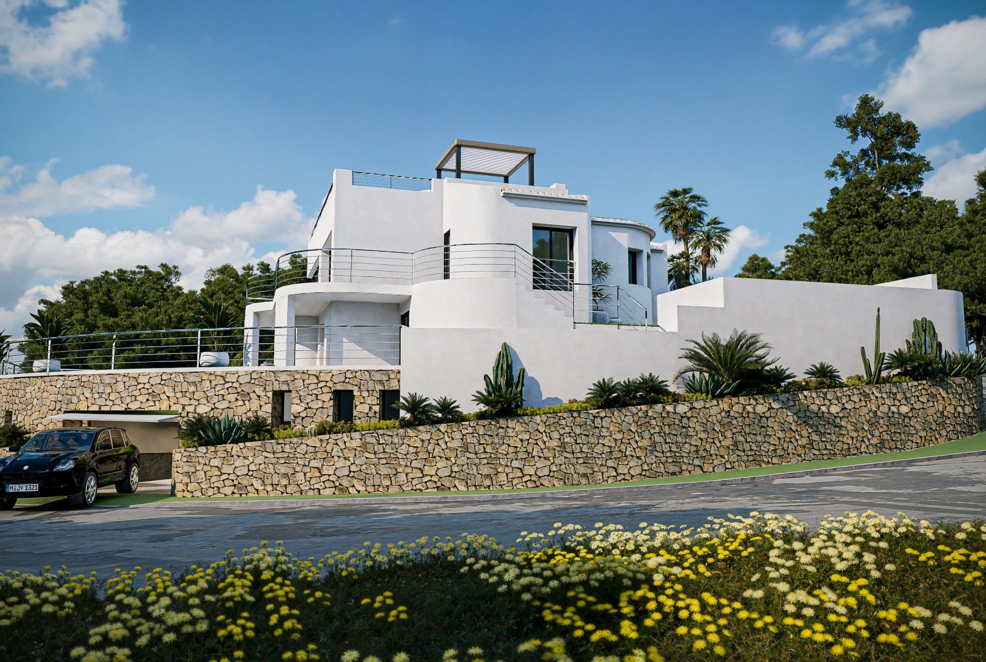 Villa i Altea, Alicante, Spanien 4 sovrum, 416 kvm. Nr. 130752