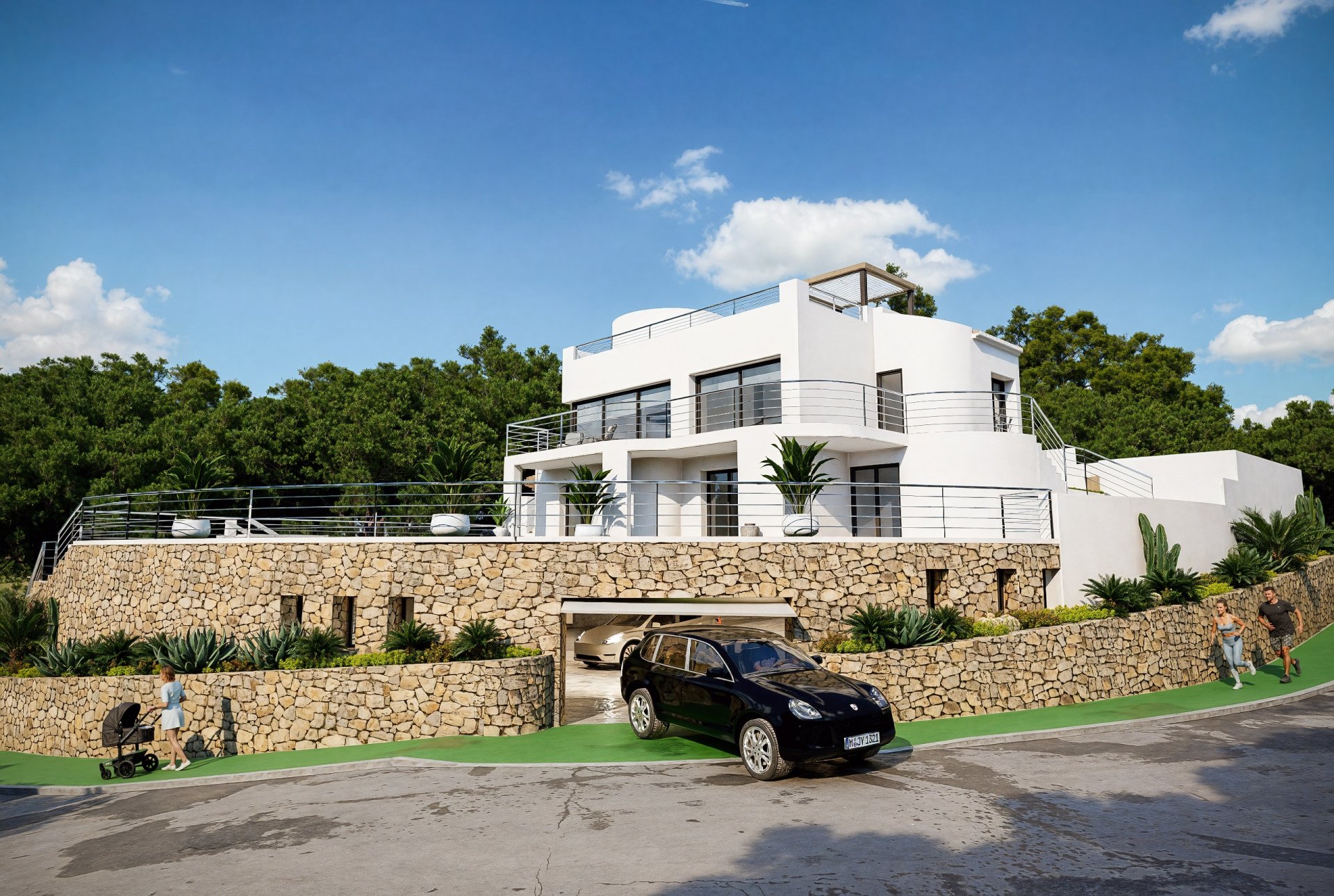 Villa i Altea, Alicante, Spanien 4 sovrum, 416 kvm. Nr. 130752