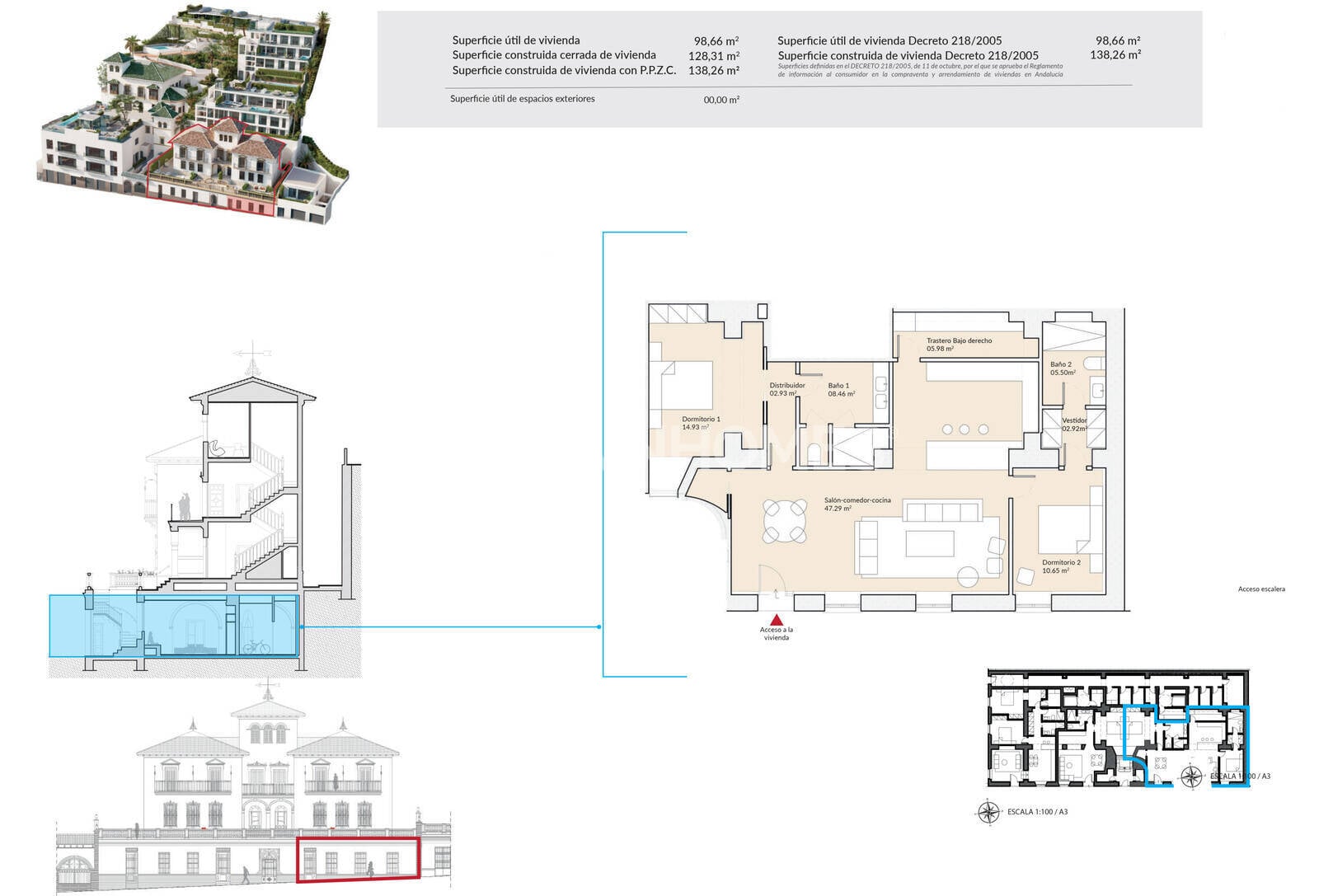 Huoneisto Malaga, Espanja 4 makuuhuonetta, 190 m2 No. 121231