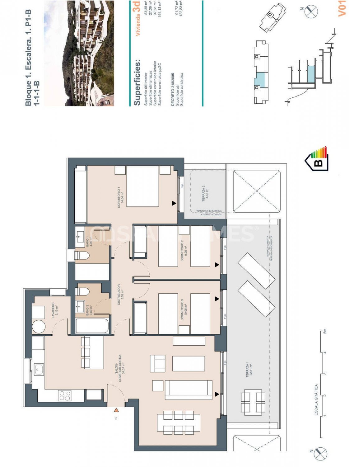 Apartamento en Rincón de la Victoria, Málaga, España 3 dormitorios, 82 m2 No. 121235