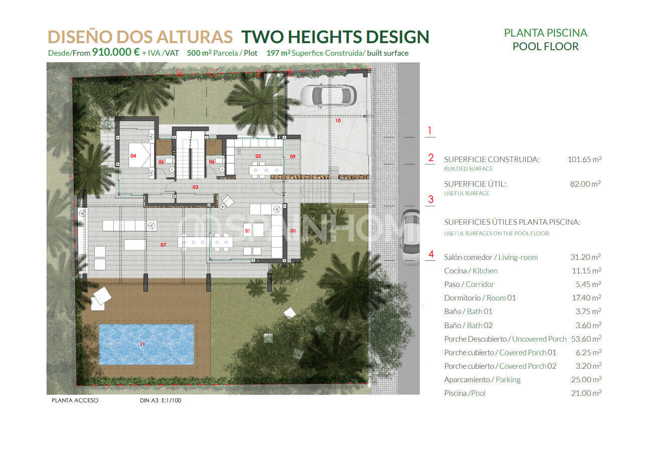 Villa i Orihuela, Alicante, Spanien 4 sovrum, 270 kvm. Nr. 121177