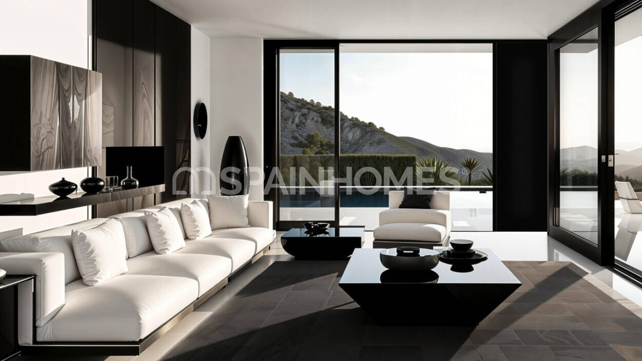 Villa i Mijas, Malaga, Spanien 5 sovrum, 467 kvm. Nr. 131081