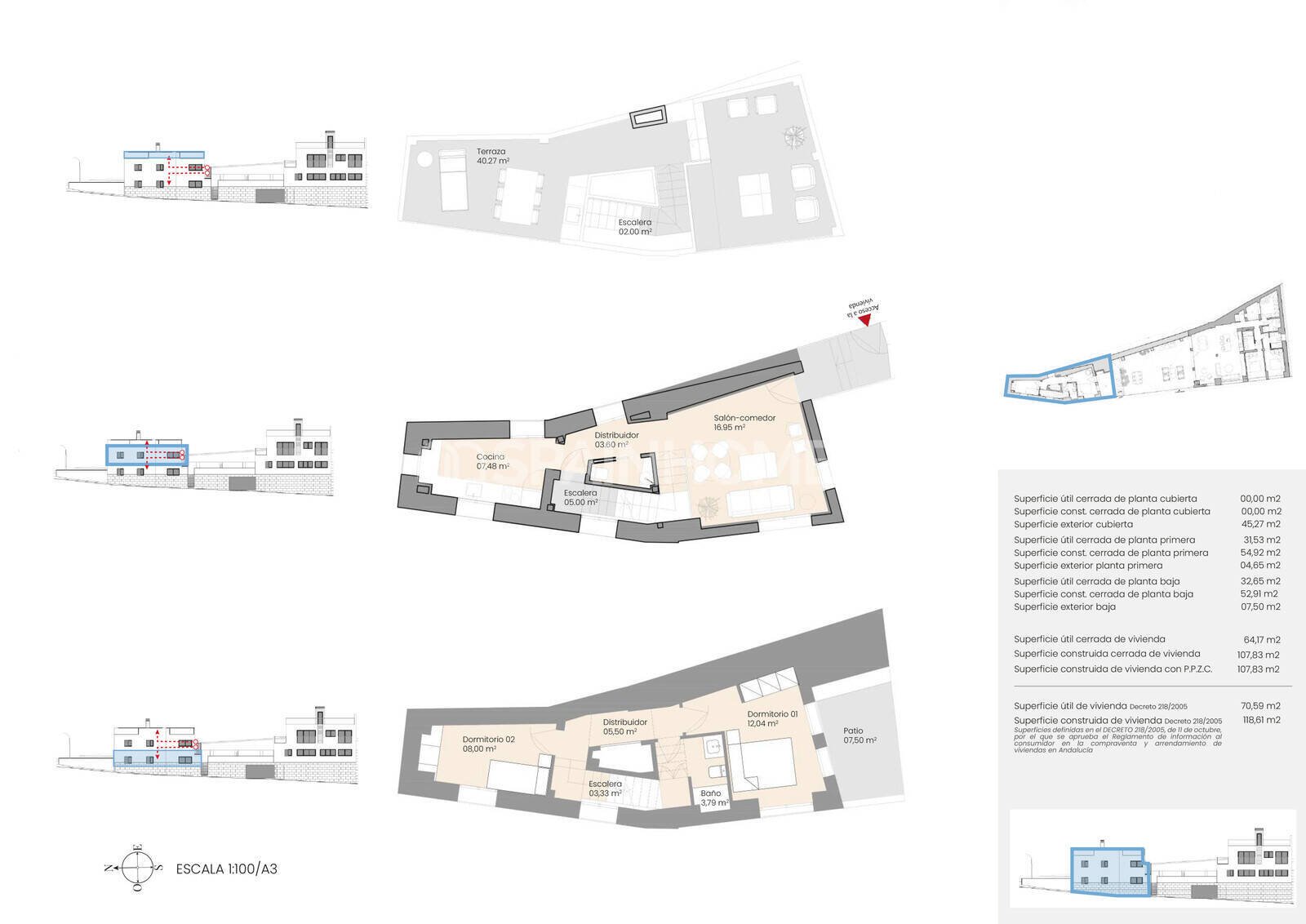 Dzīvoklis Malaga, Spānijā 2 istabas, 107 m2 Nr. 121417