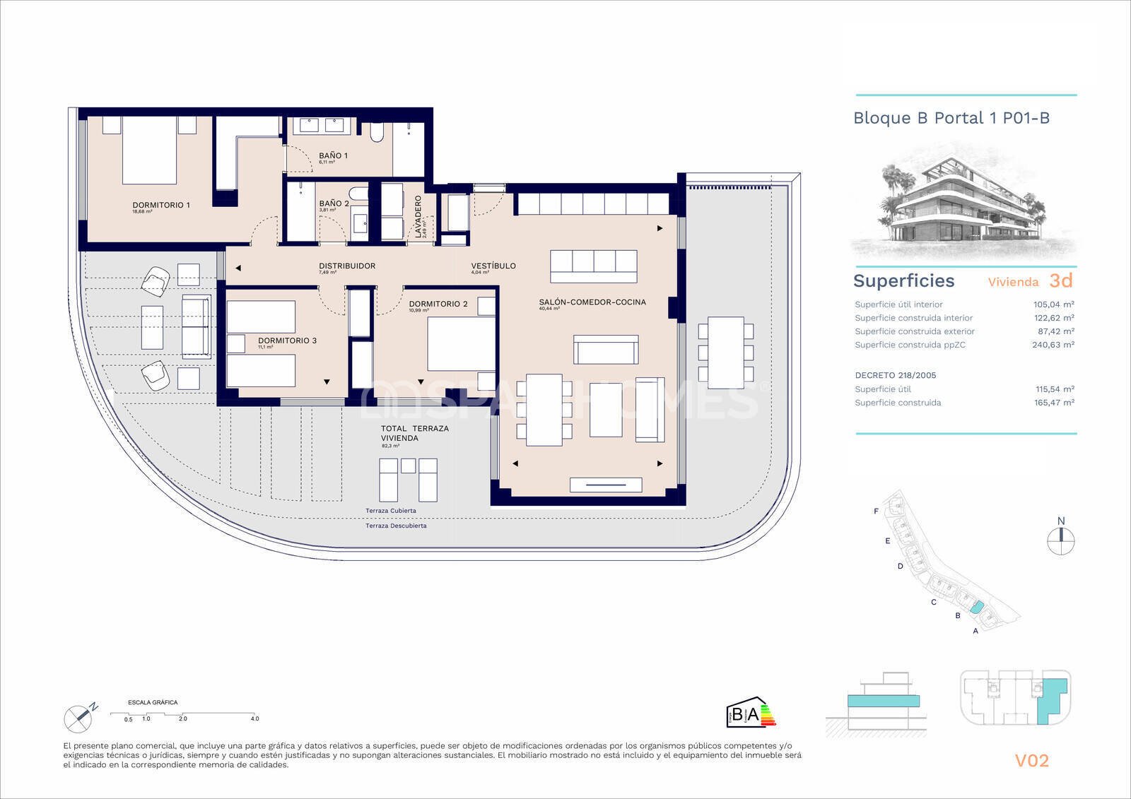 Wohnung in Estepona, Malaga, Spanien 3 Schlafzimmer, 106 m2 Nr. 120766