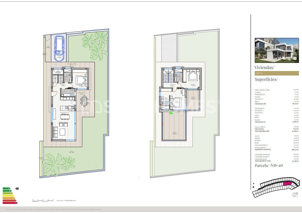 Villa i Polop, Alicante, Spanien 4 sovrum, 163 kvm. Nr. 131197