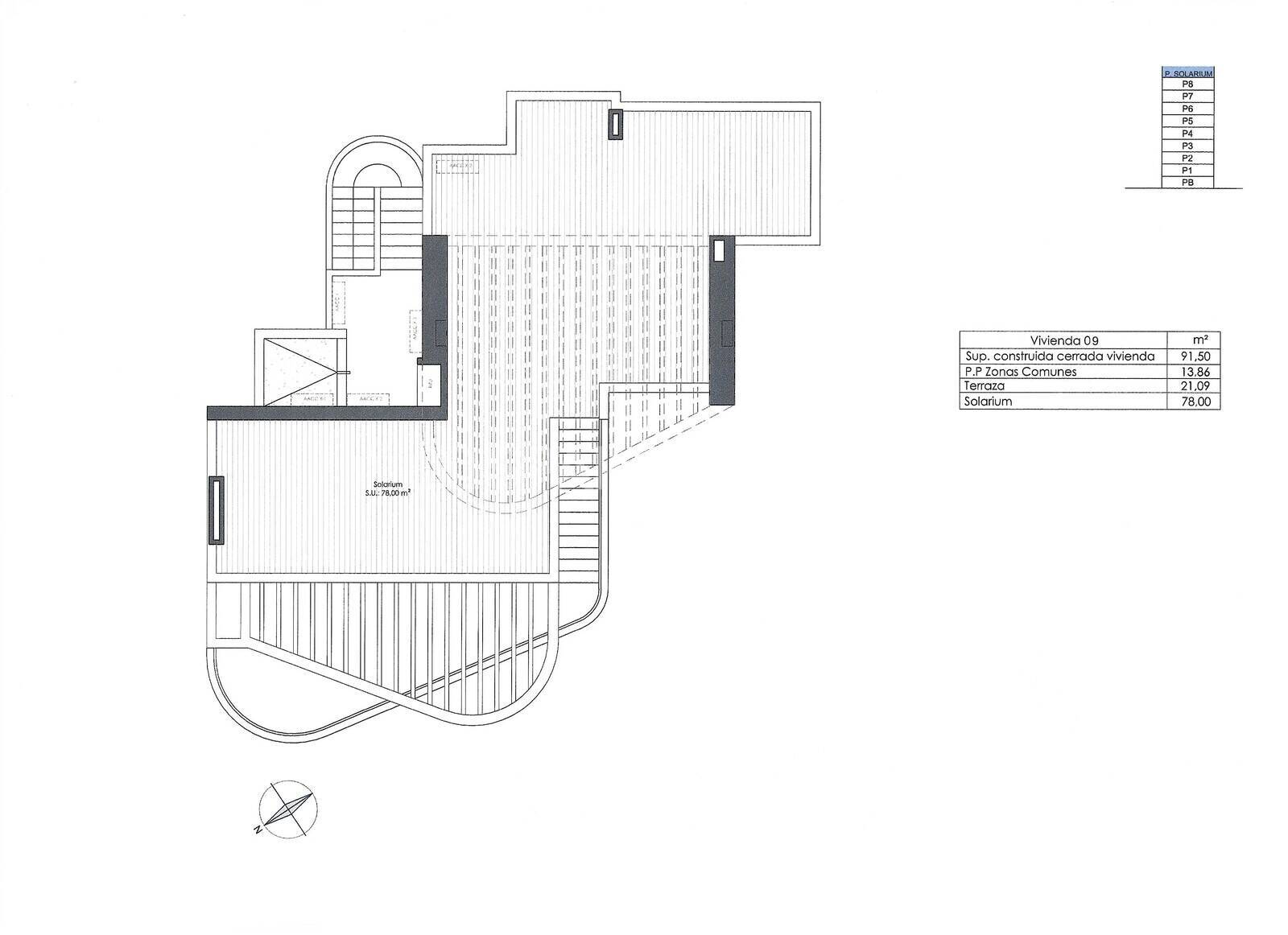 Penthäuser in Guardamar del Segura, Alicante, Spanien 3 Schlafzimmer, 91 m2 Nr. 122464