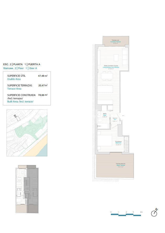 Lägenhet i Villajoyosa, Alicante, Spanien 2 sovrum, 78 kvm. Nr. 121041