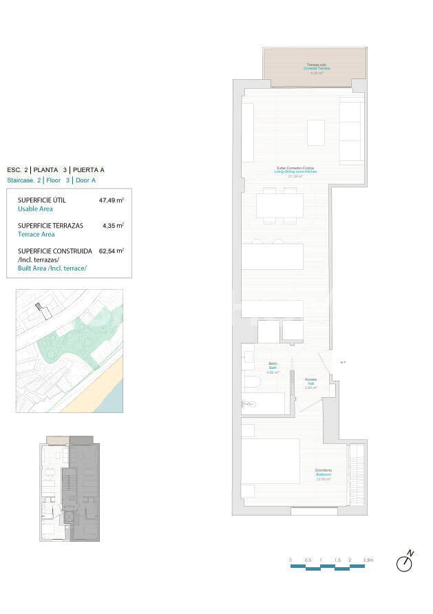 Lägenhet i Villajoyosa, Alicante, Spanien 2 sovrum, 78 kvm. Nr. 121041