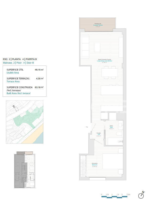 Lägenhet i Villajoyosa, Alicante, Spanien 2 sovrum, 78 kvm. Nr. 121041